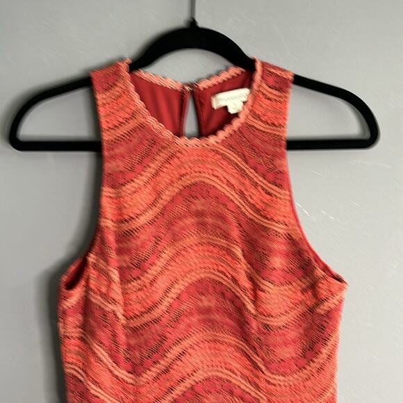 Francesca’s Red Lace Sleeveless Dress Back Zipper Fully Lined Size Small - Picture 2 of 9